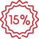 15% responder discount